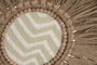 DKD Home Decor Decoración de Pared de Rafia y Yute 26x1x26 Surtido de 4 Colores