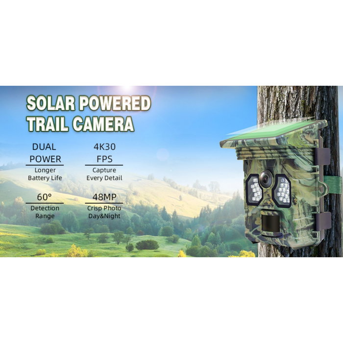 Stealth Gear Racoon Solar 4K Wildlife Camera Camuflaje