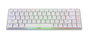 Aqirys Agena Gateron Red (Low Profile) Teclado Gaming Blanco con RGB