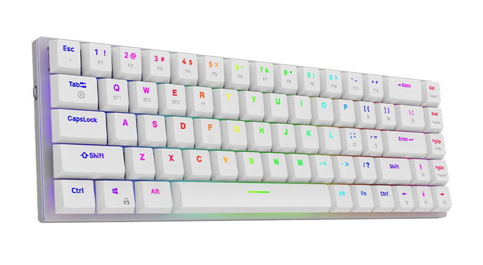 Aqirys Agena Gateron Red (Low Profile) Teclado Gaming Blanco con RGB Aqirys Agena Gateron Red (Low Profile) Teclado Gaming Blanco con RGB