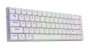 Aqirys Agena Gateron Red (Low Profile) Teclado Gaming Blanco con RGB