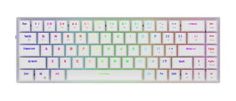 Aqirys Agena Gateron Red (Low Profile) Teclado Gaming Blanco con RGB