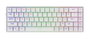 Aqirys Agena Gateron Red (Low Profile) Teclado Gaming Blanco con RGB