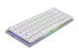 Aqirys Agena Gateron Red (Low Profile) Teclado Gaming Blanco con RGB