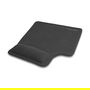 DELOCK Alfombrilla de Ratón Ergonómica con Gel para Zurdos, Negro
