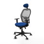 PIQUERAS Y CRESPO Silla de oficina Jorquera Azul y Gris