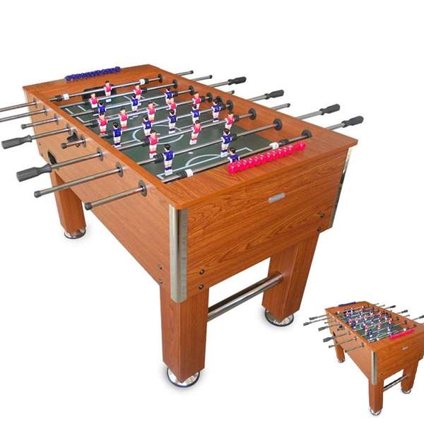 Ociotrends Futbolín Salón Brown 140 x 74 x 88 cm 47kg MDF