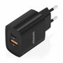 Aisens Cargador GaN 30W con USB-C PD 3.0 y USB-A QC 3.0, Negro