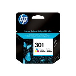 HP 301 Cartucho de Tinta Original Tricolor CH562EE – Compatible con HP DeskJet, ENVY, OfficeJet