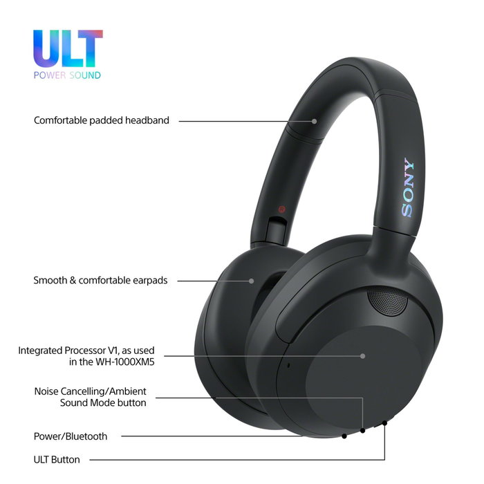 Sony ULT WEAR WHULT900NB.CE7 Negros