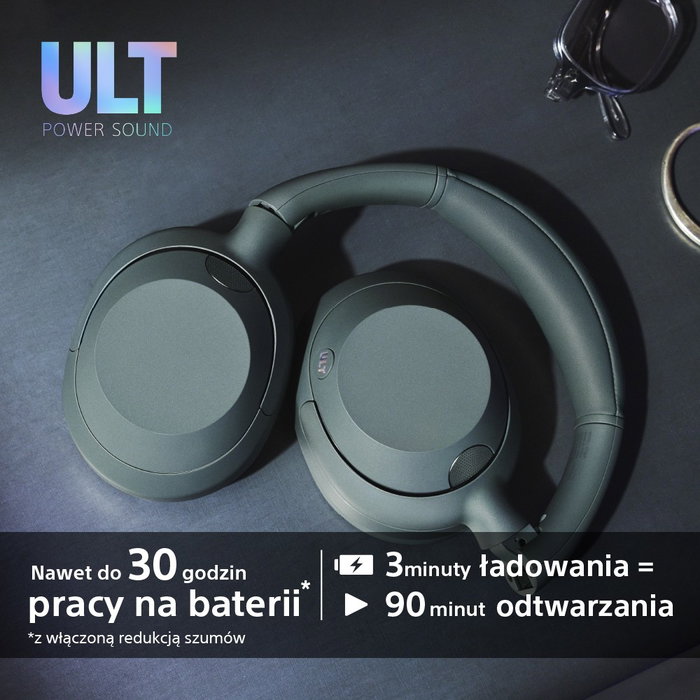 Sony ULT WEAR WH-ULT900N Auriculares Inalámbricos Negros con Micrófono de Diadema Circumaural