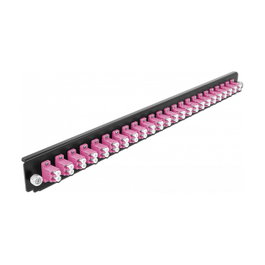 DeLOCK Panel Frontal de Caja de Empalme 24 Puertos LC Duplex Violeta 19 pulgadas