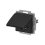 BUSCH-JAEGER BJ 20 EUK-915 Schuko con tapa abatible Negro