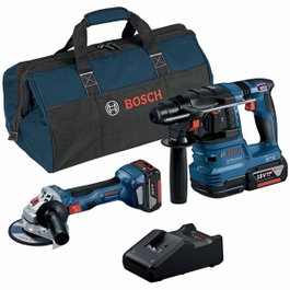 Bosch Professional Pack de taladro percutor y amoladora