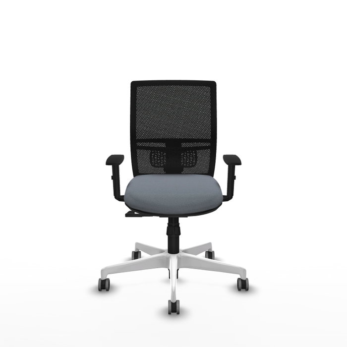PIQUERAS Y CRESPO Silla de oficina Yunquera Gris y Negro con mecanismo Sincro