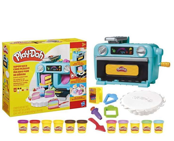 Play-Doh Mi Hornito de Pasteles con 11 botes de plastilina y accesorios