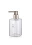 Mijölnir Sbn0038 Dispensador de Jabón de Cristal Transparente 500 ml para Baño y Cocina