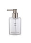Mijölnir Sbn0038 Dispensador de Jabón de Cristal Transparente 500 ml para Baño y Cocina