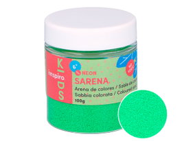 Sarena Arena de Colores Neón Verde 100g