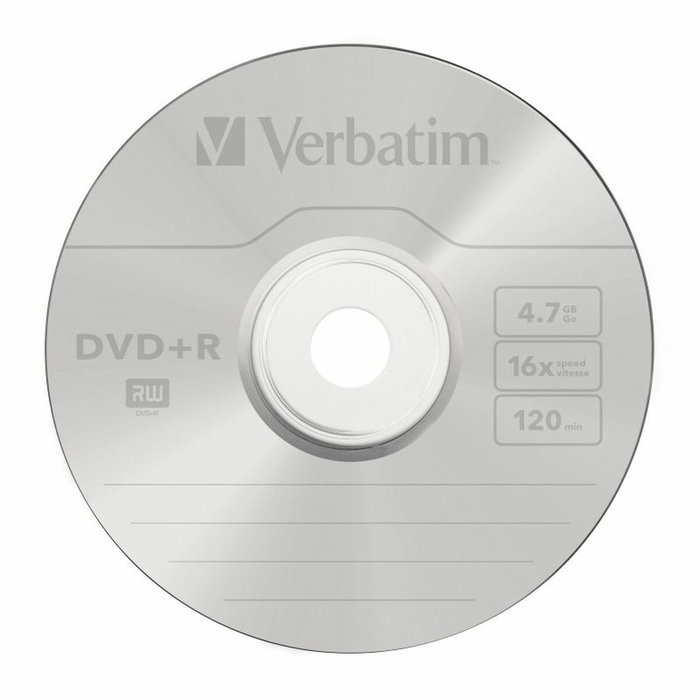 Verbatim DVD-R 4.7GB 16x Imprimible, Pack de 25 unidades