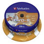 Verbatim DVD-R 4,7 GB 16x Wide Printable Pack de 25