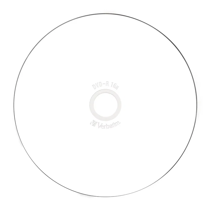 Verbatim 43538 DVD-R 4.7GB 16x Discos Imprimibles - Paquete de 25 unidades, grabación 120 min, 120 mm
