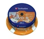 Verbatim 43538 DVD-R 4.7GB 16x Discos Imprimibles - Paquete de 25 unidades, grabación 120 min, 120 mm