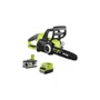 Ryobi RCS18X3050F - Motosierra eléctrica sin escobillas 18V, barra de 30 cm, con batería Li-Ion 5Ah, cargador, freno de cadena, antivibración