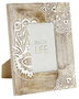 DKD Home Decor Marco de Foto Hamsa Indio 10x15cm Marrón Mango 25.5 x 20 x 2 cm