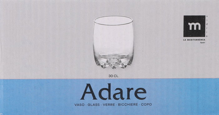 La Mediterranea Set de 6 Vasos Adare 300 cc (8 Cajas) lifecostume