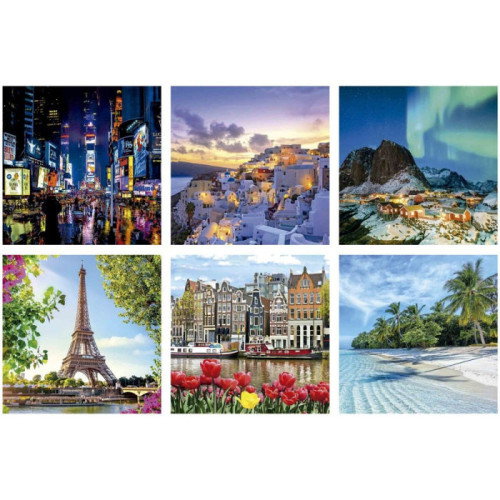 Educa Borrás Puzzle Cubo 3D Viajes 20124, 216 Piezas, Rompecabezas Educativo para Todas las Edades