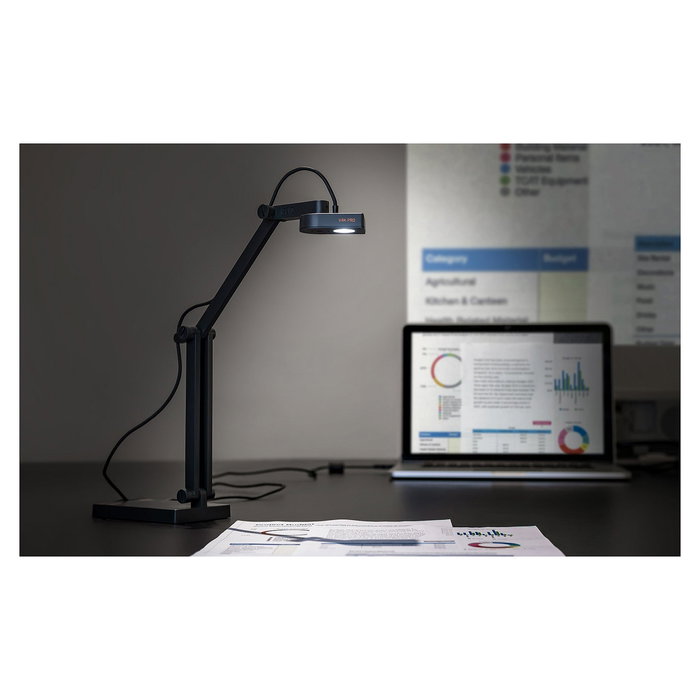 IPEVO V4K PRO 120 Visualizador de Documentos USB Webcam Ultra HD 4K con Zoom 8X para Profesores y Videoconferencias