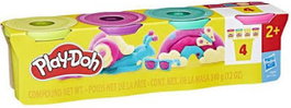 Hasbro Pack de 4 Botes Play-Doh Colores Surtidos