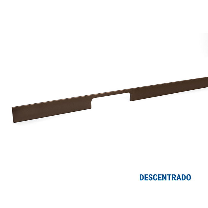 Viefe Tirador Aluminio Peak Marron Metalizado Agujero Centrado/Descentrado 1120Mm