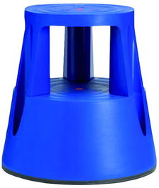 Taburete Twinco Twin Lift 2 Peldaños Con Ruedas Azul