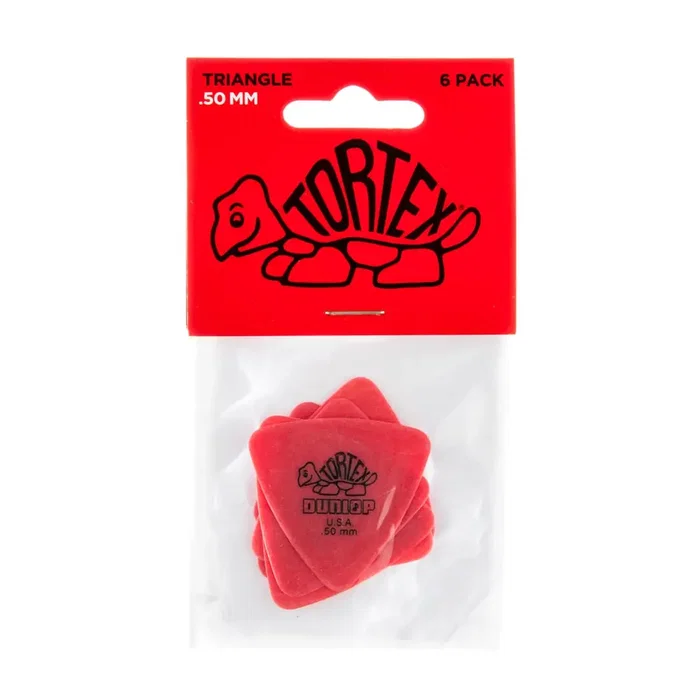DUNLOP Púas Tortex Triangle 0,50 mm (pack de 6)