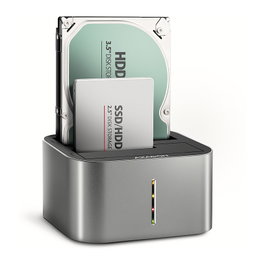 Axagon ADSA-DC Dock Station USB3.2 Gen1 - 2x SATA 6G CLONE DUAL HDD ASMedia