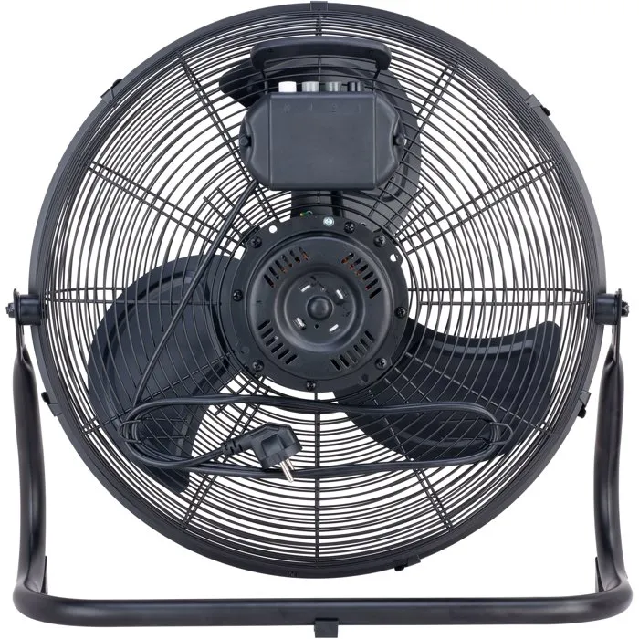 Oceanic OCEAVI120B Ventilador de Pie Industrial 120W, 3 Velocidades, Diámetro 49 cm, Color Negro Mate