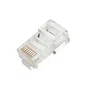 Lindy 62405 - Conector RJ-45 Transparente para Cable Cat5e U/UTP (UTP), Chapado en Oro, Paquete de 10 Unidades
