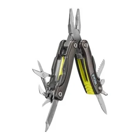 Ryobi RYO4892210201249 Alicates Multifunción 14 en 1 con Tijeras, Cuchillo, Destornillador, Sierra, Lima y Más Herramientas Esenciales Ryobi RYO4892210201249 Alicates Multifunción 14 en 1 con Tijeras, Cuchillo, Destornillador, Sierra, Lima y Más Herramientas Esenciales