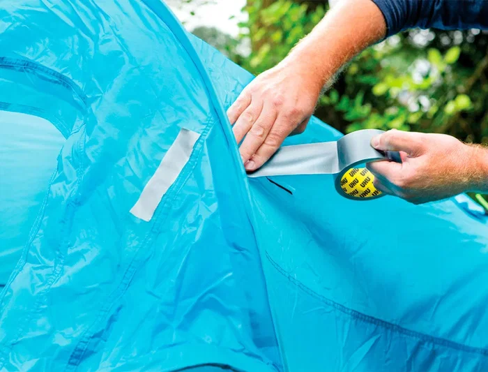 Uhu Cinta Adhesiva Americana Grizzly Tape Ultrafuerte Color Plata 25 m x 48 mm - Resistente Agua, UV y Temperaturas Extremas, 100% Impermeable, Fácil de Cortar a Mano