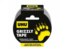 Uhu Cinta Americana Grizzly Tape Ultrafuerte Color Plata 25 mt x 48 mm Resistente Agua UV Temperaturas