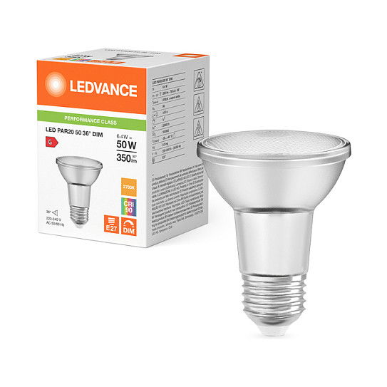 OSRAM PAR205036 Bombilla LED Reflectoras 6.4W 350 lm 2700K E27 Dimmable OSRAM PAR205036 Bombilla LED Reflectoras 6.4W 350 lm 2700K E27 Dimmable