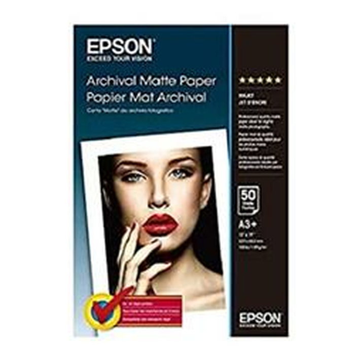 Epson Archival Matte Paper A3+ 50 Hojas Mate Blanco Epson Archival Matte Paper A3+ 50 Hojas Mate Blanco