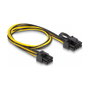 DeLOCK Cable de alimentación PCI Express 6 pin a 6+2 pin, 50 cm