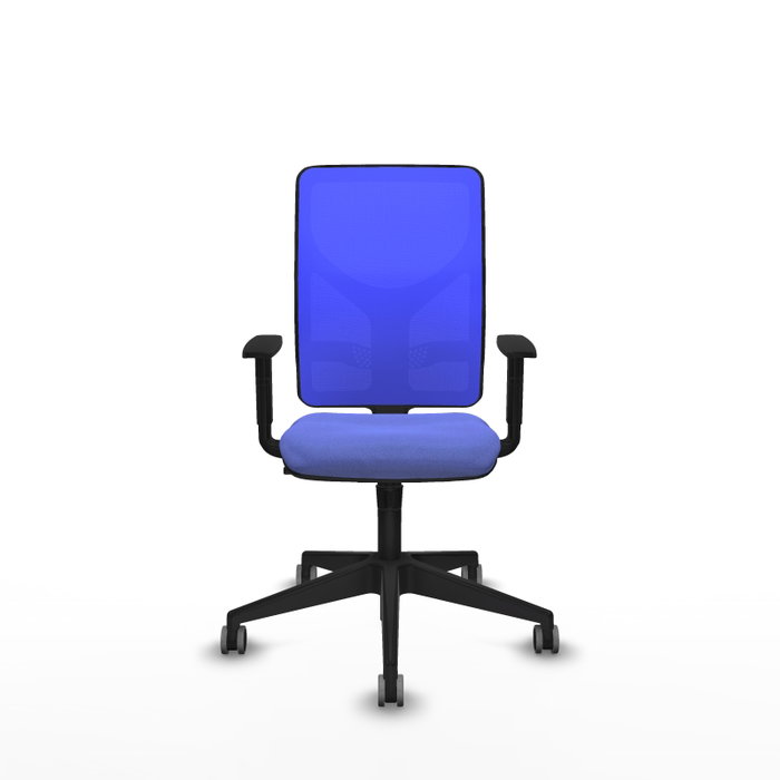 PIQUERAS Y CRESPO Silla de oficina Motilla con mecanismo Sincro, Azul