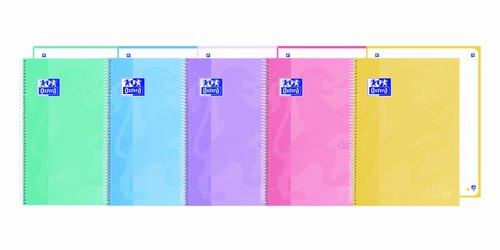 Bloc Oxford School Eu.Book 1 Touch Micro.Tapa Extra A4+ 80H Dots 90G Surtido Pastel (5 Col.) (Set de 5) Bloc Oxford School Eu.Book 1 Touch Micro.Tapa Extra A4+ 80H Dots 90G Surtido Pastel (5 Col.) (Set de 5)