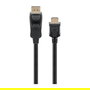 Goobay Adaptador Cable DisplayPort a HDMI 1.4 de 3 m, 4K a 30 Hz, 3840x2160, Dorado, Macho-Macho, Plug and Play, Negro - 64837
