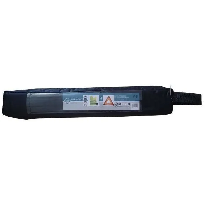 Htc Equipement 3513766118256 Pack Seguridad Triángulo de Señalización + 2 Chalecos Seguridad XL Adultos