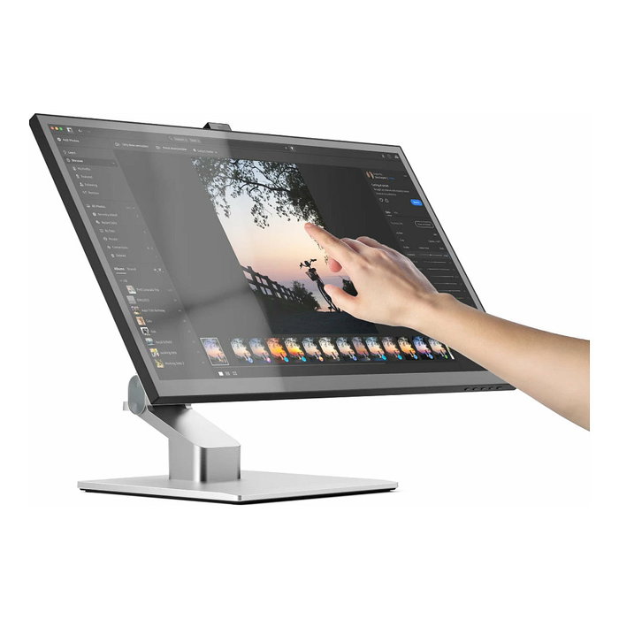 Alogic Clarity Fold Ständer Soporte para Monitor de Escritorio, ACFS, Ajuste de Altura, Para Pantallas hasta 27" (68.6 cm), Plata